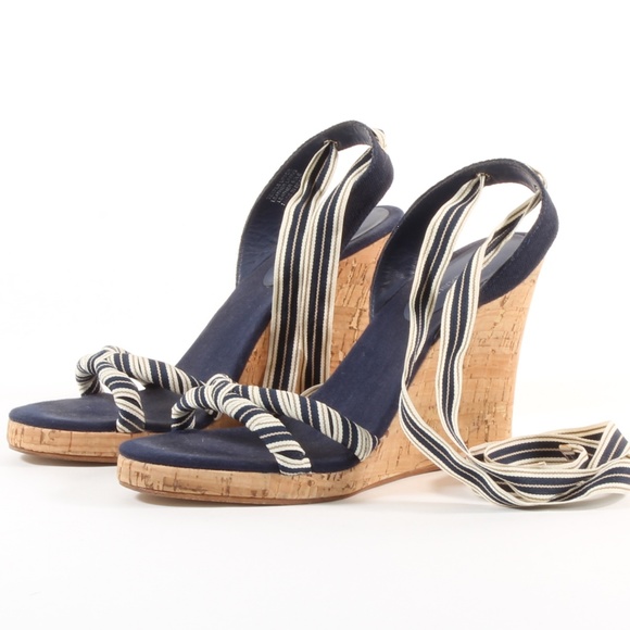 Banana Republic Shoes - Banana Republic Women's Lace Up Cork Wedge Sandals